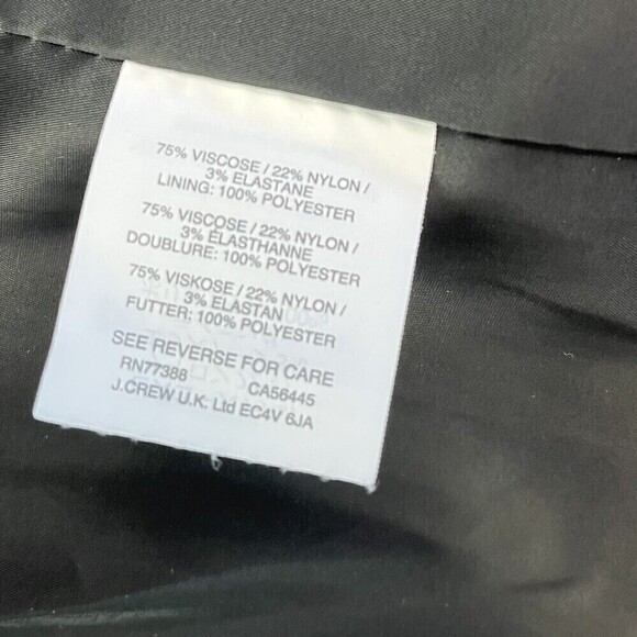 J Crew Going Out Blazer Stretch Twill Gray Heather Dove Womens Tall 2T 2 tall - Picture 12 of 14